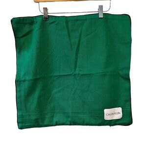 Calvin Klein Square Pillow Covers Preppy Kelly Green Pair